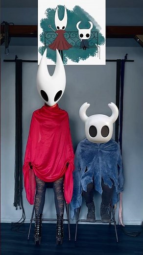 Hollow Knight & Hornet pose IRL🔥🔥🔥#hollowknight #hollowknightsilksong #cosplay #silksong #irl