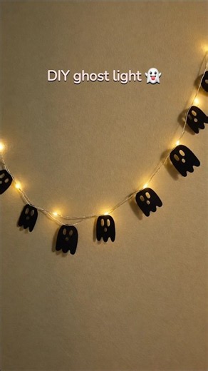 DIY Ghost Light Tutorial 👻✨ How to make ghost fairy light with paper
