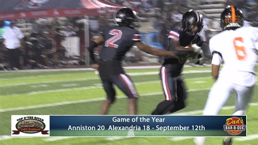🏆 Game of the Year Nominee – Game 1 Anniston 20, Alexandria 18 📅 September 12th A classic rivalry showdown that came down to the wire! Anniston’s defense made a late stand to hold off the Valley Cubs and secure a two-point win in front of a packed crowd. 👍 Like this post to vote for Anniston vs Alexandria as the Game of the Year! 🗳️ Voting ends November 21 at noon. Presented by Dad's BBQ and Top O’ the River. | High School Football Alabama