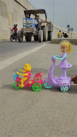 Remote Control Scooty Girl And Monkey Scooter Unboxing And Testing Short ||