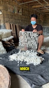 This is the silkworm cocoon harvesting process. | Sthlm Studio