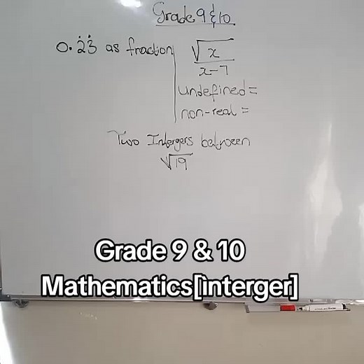 Grade 9 & 10 Mathematics Test Solutions for Integer Questions