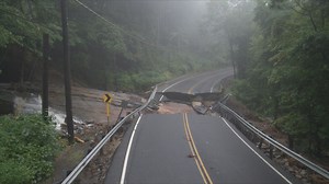 64K views · 674 reactions | Here's the damage to roads in the Stevenson Dam area of #Monroe. Michael Sequence | WFSB - Channel 3 Eyewitness News | Facebook