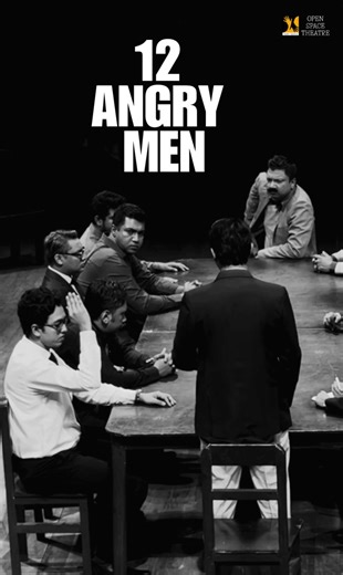 Open Space Theatre on Instagram: "Celebrating the 75th show of 12 Angry Men — a special occasion for theatre lovers! 🎫 GET YOUR TICKETS: https://openspacetheatre.com/tickets/ OPEN SPACE THEATRE'S '12 ANGRY MEN' - written by Reginald Rose. 26 Dec, Friday. ▪️5pm to 6:30pm. ▪️7:30pm to 9pm. Venue: Studio Theatre Hall, Shilpakala Academy. WhatsApp: 01884720082."