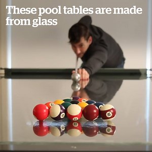 These glass pool tables are amazing! 😱 Credit: Elite Innovations - Glass Pool Tables | VT