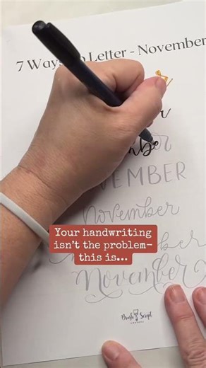 Fun Lettering Templates #ytshorts #handlettering #brushlettering #practice #lefthanded #printable