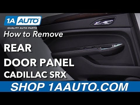 How to Remove Rear Door Panel 10-16 Cadillac SRX