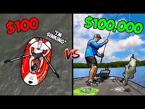$100 vs $100,000 Boat Battle