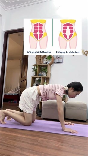 Cải thiện tách cơ bụng sau sinh chỉ từ 5-10 phút mỗi ngày! #Myduyennyoga #yogacoban #phuchoisausinh