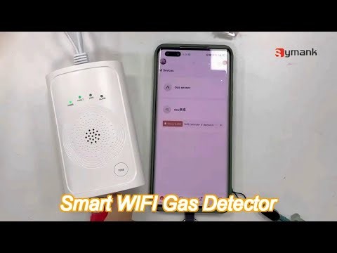 5 year smart wifi gas detector wall mounted tuya gas leak detector with real time monitoring