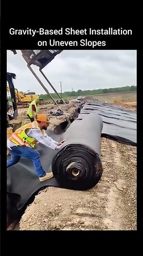 Gravity-Based Sheet Installation on Uneven SlopesSmart Engineering Through Simplicity and Physics.