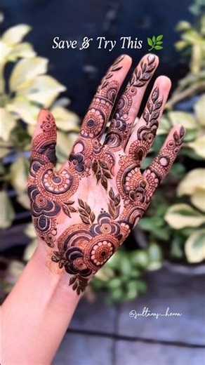 Simple henna tutorial🌻 #shorts