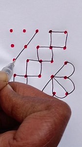 5×5 simple esay kolam design #dialyrangoli #rangoli #muggulu #easyrangoli #simple