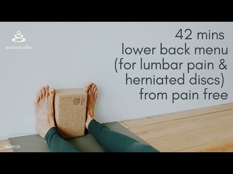 216. Lower Back Menu (for Lumbar Pain/Herniated Discs) | Posture Ellie