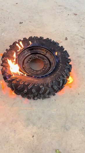 My process for changing atv tires. If you decide to do this as well BE SAFE! #fyp #diy #tire
