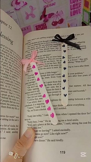 Aesthetic Handmade Bookmarks with Ribbon 🎀 | Easy DIY Craft#diy #craft #shorts