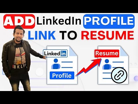 How to Add LinkedIn Link to Resume in Word | How to Add LinkedIn Profile Link in Resume
