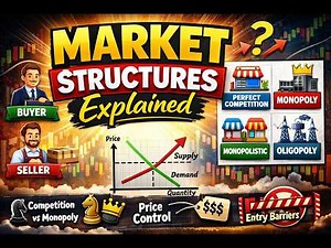 Market Structures Explained in One Shot 🔥 | Perfect Competition, Monopoly, Oligopoly & More