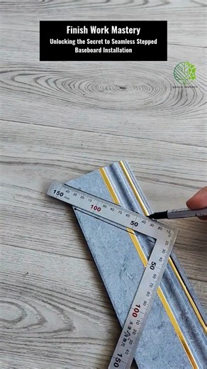 Want a high-end look without the high-end price tag?  Stepped baseboards are the answer! By layering a standard baseboard with a separate cap or shoe molding, you get that custom, luxurious architectural detail that defines an expensive home.  The secret is mastering the double miter cuts. Watch this simple tutorial to upgrade your room's finish work today!  Tag a DIYer who needs this level-up!  #HomeImprovement #Remodeling #TrimLife #FinishWork | GAAYA Realtech Ventures | Facebook