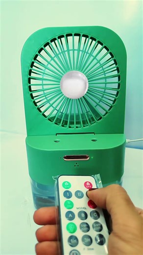 Portable Fan With Lamp & Humidifier