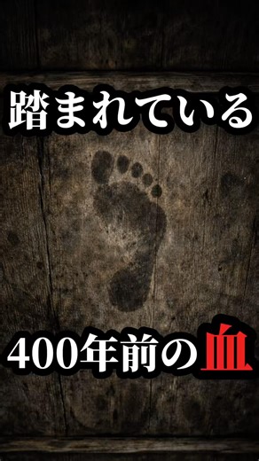 [Viewer Discretion Advised] Stepped on. 400-year-old bloodstains remain on the ceiling of a Kyoto...