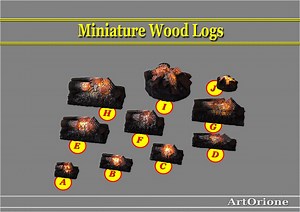 Miniature, Dollhouse Fire Logs, Lit up Glowing Flickering LED , Faux Little Fire, - Etsy UK