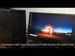 Lenovo Thinkstation P360 i9 12900 VGA RAM SSD Upgrade | 30FM004KAX | Dual RTX A2000 installation