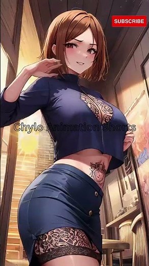 Kugisaki Nobara from”Jujutsu Kaisen” Sexy Ai anime lookbook #shorts