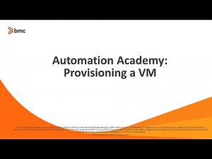 Provisioning a VM with BladeLogic Portal