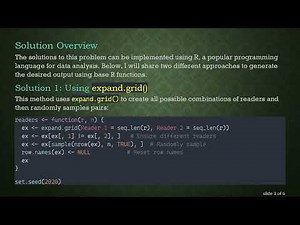 Generate Two Columns with Random Values for Survey Readers in R