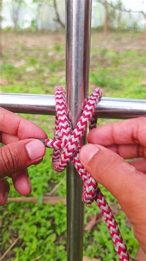 Perfect Knot to Tie Two Steel Pipes Together!