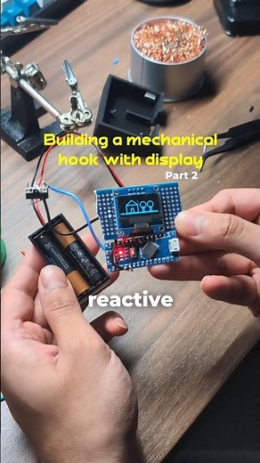 Part 2 of building my reactive Pegboard hook using 3D printing electronics! #electronics #3dprinted