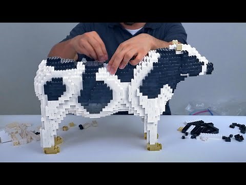How to Build a Cow with LEGO Bricks