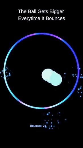 How big can it become?!😳 #ball #effect #bounce #speed #simulation