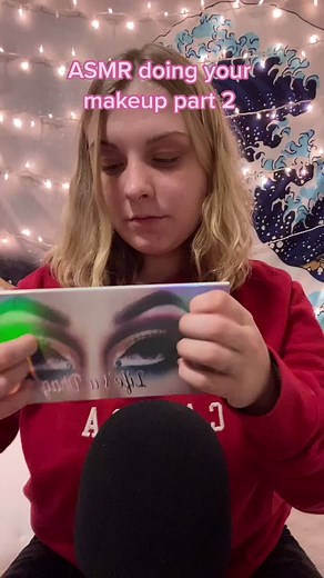 ASMR doing your makeup part 2! #asmr #asmrtiktok #asmrvideo #asmrmakeup #makeup #fyp #sleep #relax