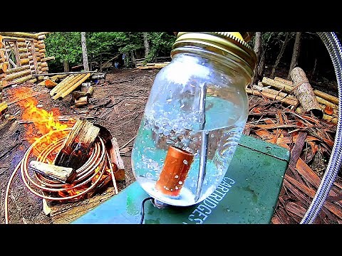 Off Grid Heating Prototype- Copper Coil Water Heater / Heat Exchanger / Radiant Heater