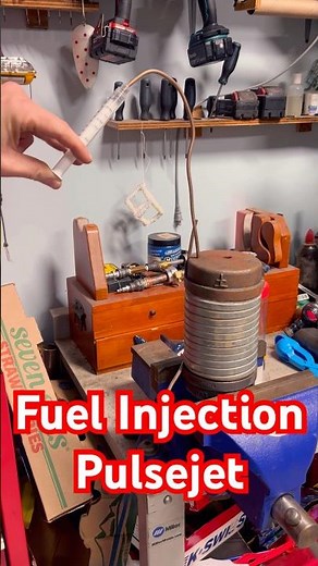 DIY Pulse Jet Engine: Syringe Fuel Injection While Running! 🔥