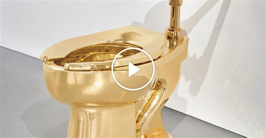 Solid Gold Toilet Heads to Auction