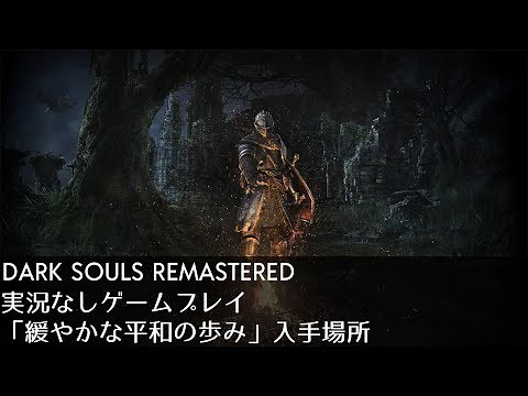 ダークソウル リマスタード「緩やかな平和の歩み」入手場所