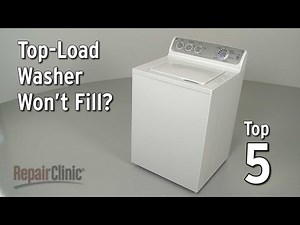 Top-Load Washer Won’t Fill — Washing Machine Troubleshooting | Repair Clinic