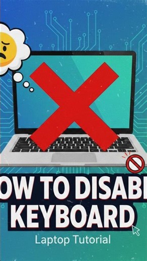 How to disable laptop keyboard . #edit #goat #computerlearning