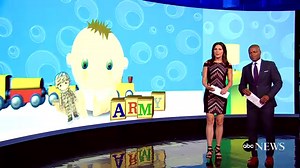 Baby’s adorable reaction to talking doll resembling his daddy