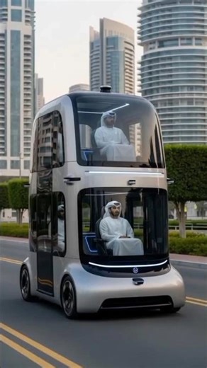 Dubai's Next-Gen Transport: Autonomous Double-Decker Shuttle