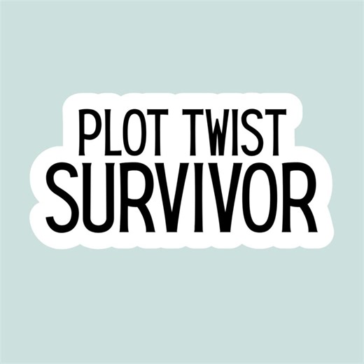 Plot Twist Survivor - Relatable Decal for Water Bottles or Laptops - Etsy