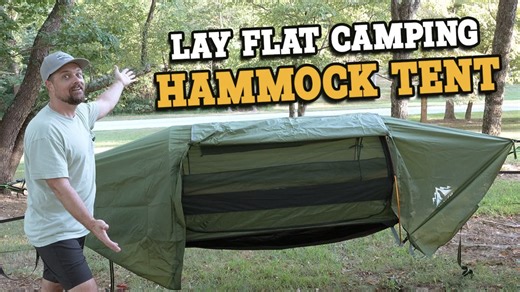 Watch Night Cat Lay Flat Hammock Tent - Review and Testing on Amazon Live
