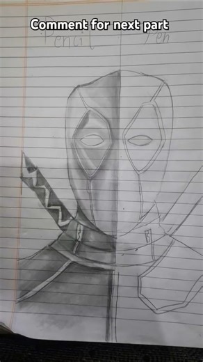 #deadpool drawing 😨😱