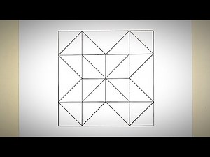 Simple Geometric Square Art for Kids | Geometry Square Drawing | Square Line Art | Square Vector