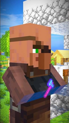 Trading Enchanted Diamond Axes from the Weaponsmith | Minecraft Animation