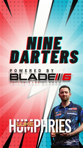 🎯 World Champion Luke Humphries hit an incredible 9 Darter in the Professional Darts Corporation NEO.bet Baltic Sea Darts Open! 🔥 As the World's best and most technologically advanced Dartboard, our beautiful Blade 6 Triple Core had the best view in the house during Luke's incredible moment! 😜 #PDC #EveryMajorMoment #PoweredByBlade6 #9darters | Winmau Darts