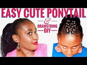 Easy ponytail hairstyles for black women. Quick, simple, yet interesting